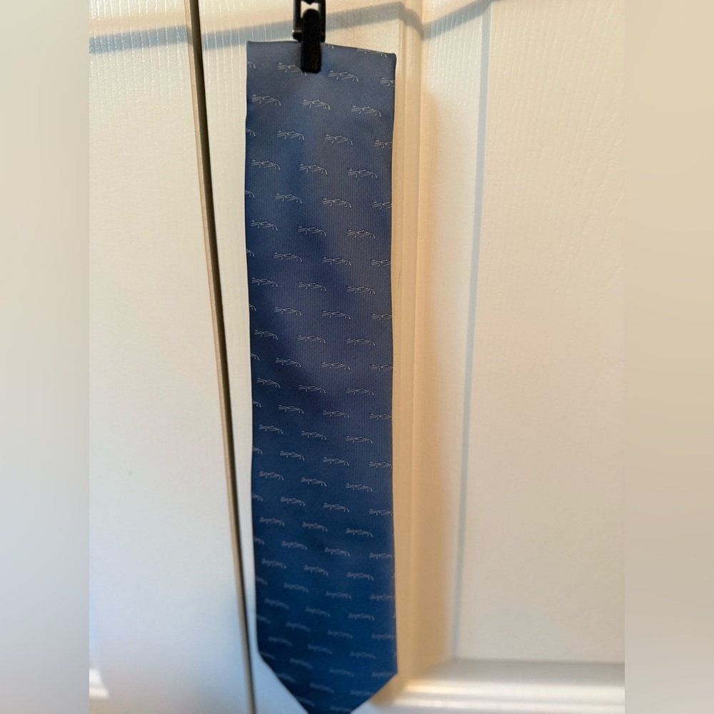 Bentley Blue Patterned Men's Tie - Picture 2 of 3
